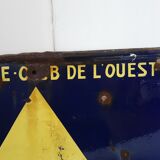 Enamelled plate automobile club of the West, 1950