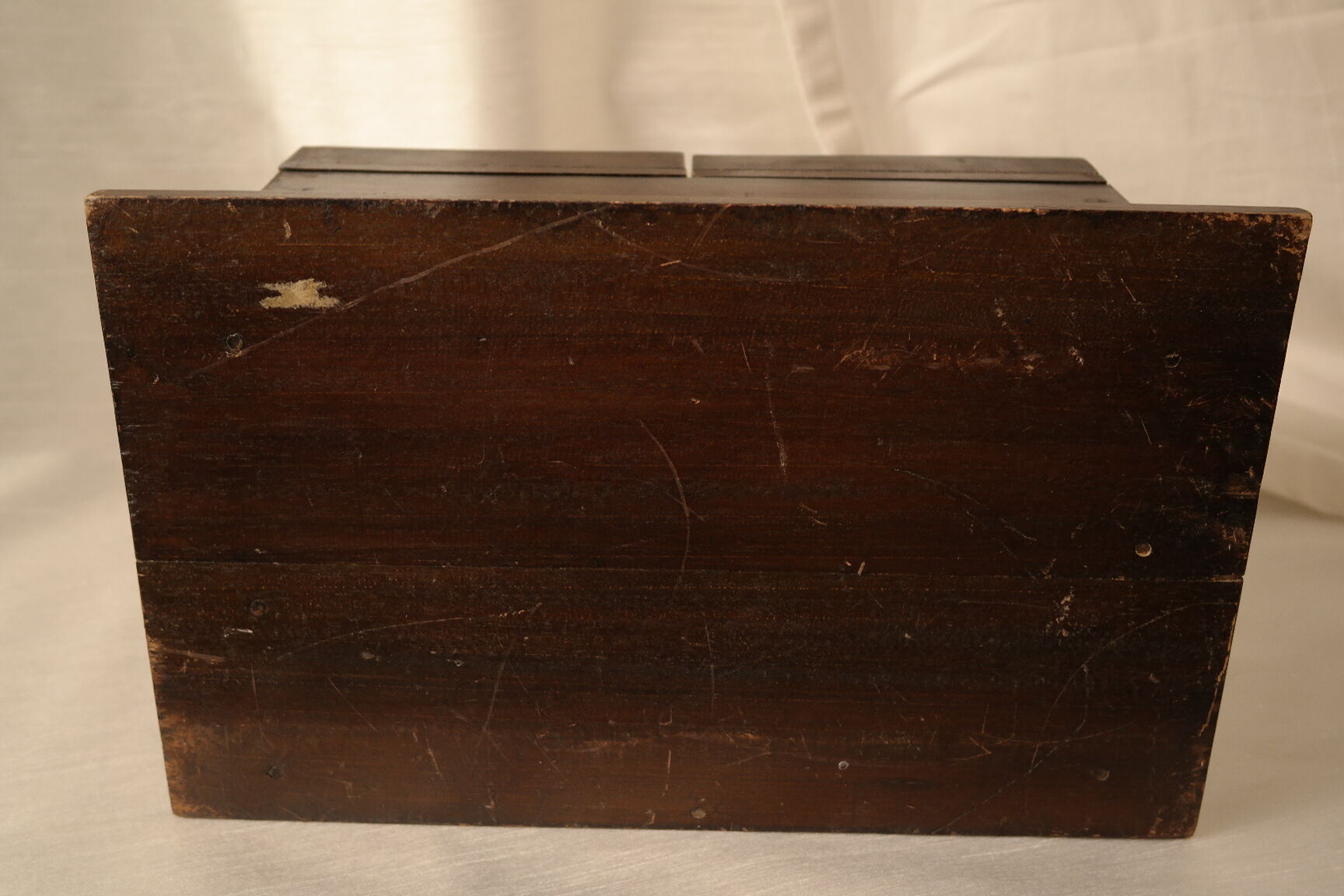 Antique table cabinet in solid mahogany XXth