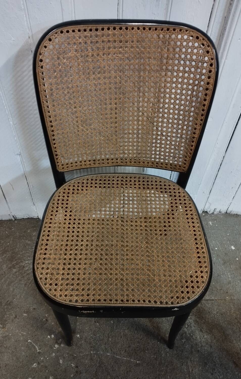 Wooden and cane chair