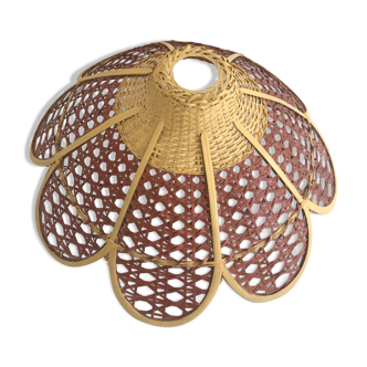 Vintage wicker lampshade