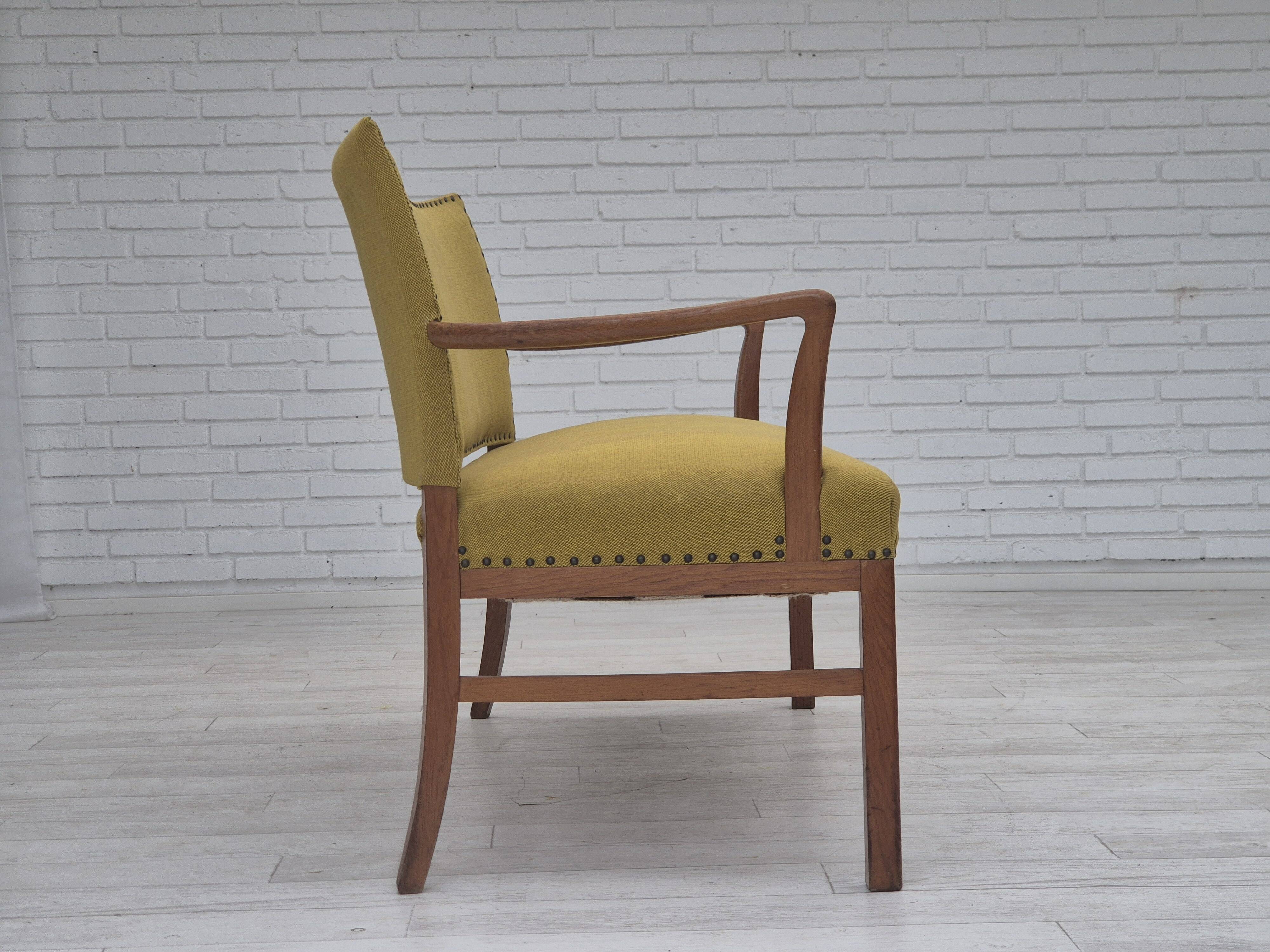 Canapé 2 places danois des années 1950 par Ehapa Møbler, état d'origine.