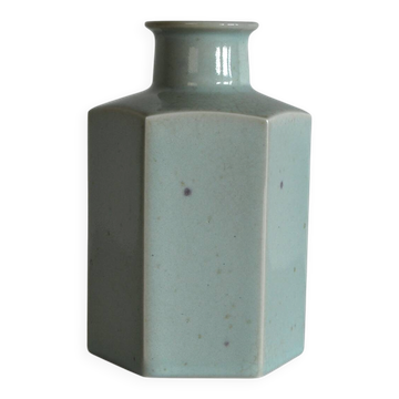 Vase en céramique émaillée vert céladon par Eslau, Danemark 1950-60