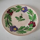 Old opaque plate from Sarreguemines