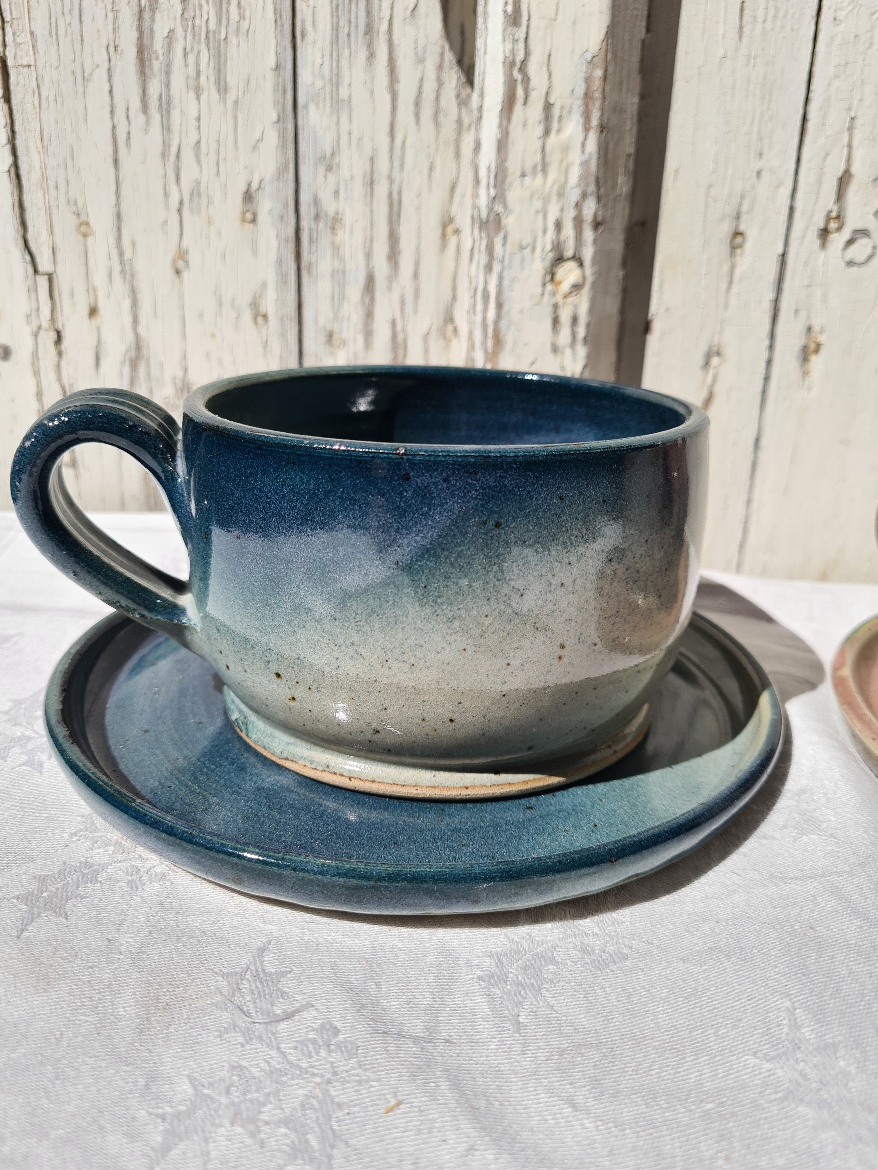 Pair of sandstone lunches