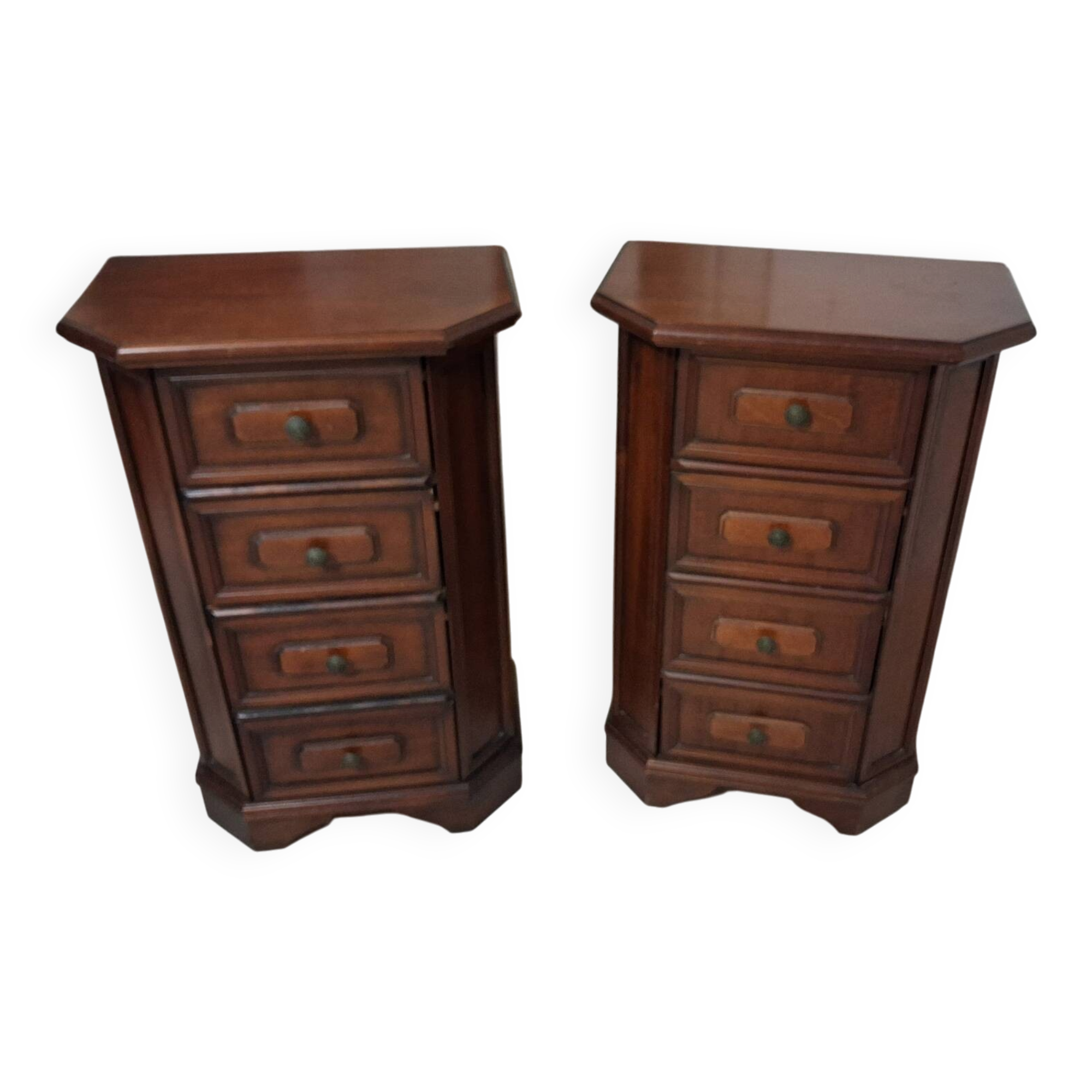 Set of 2 Chest of Drawers with 4 drawers