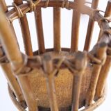 rattan wall lamp for hanging plant