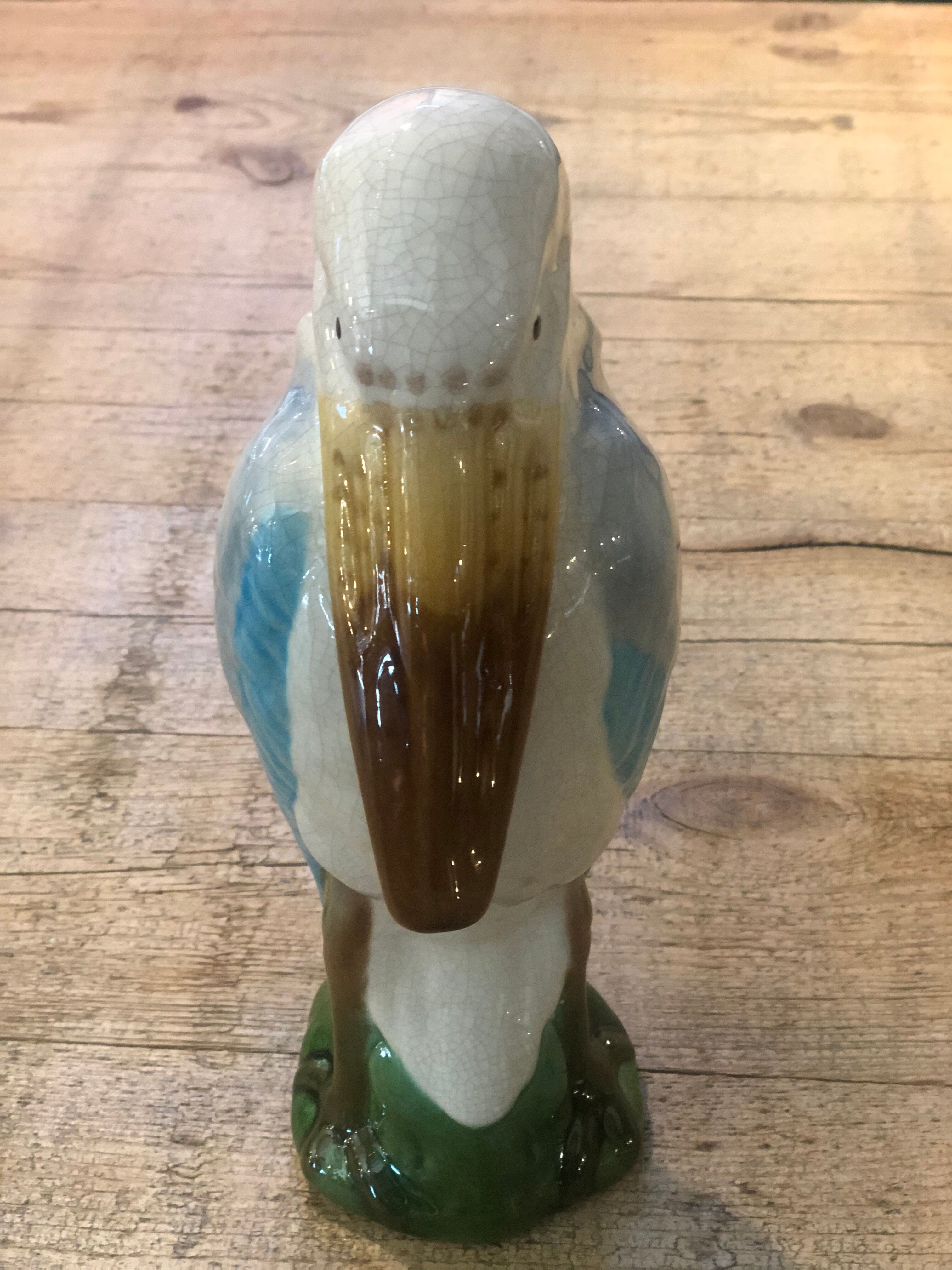 Ceramic pelican pitcher / carafe
