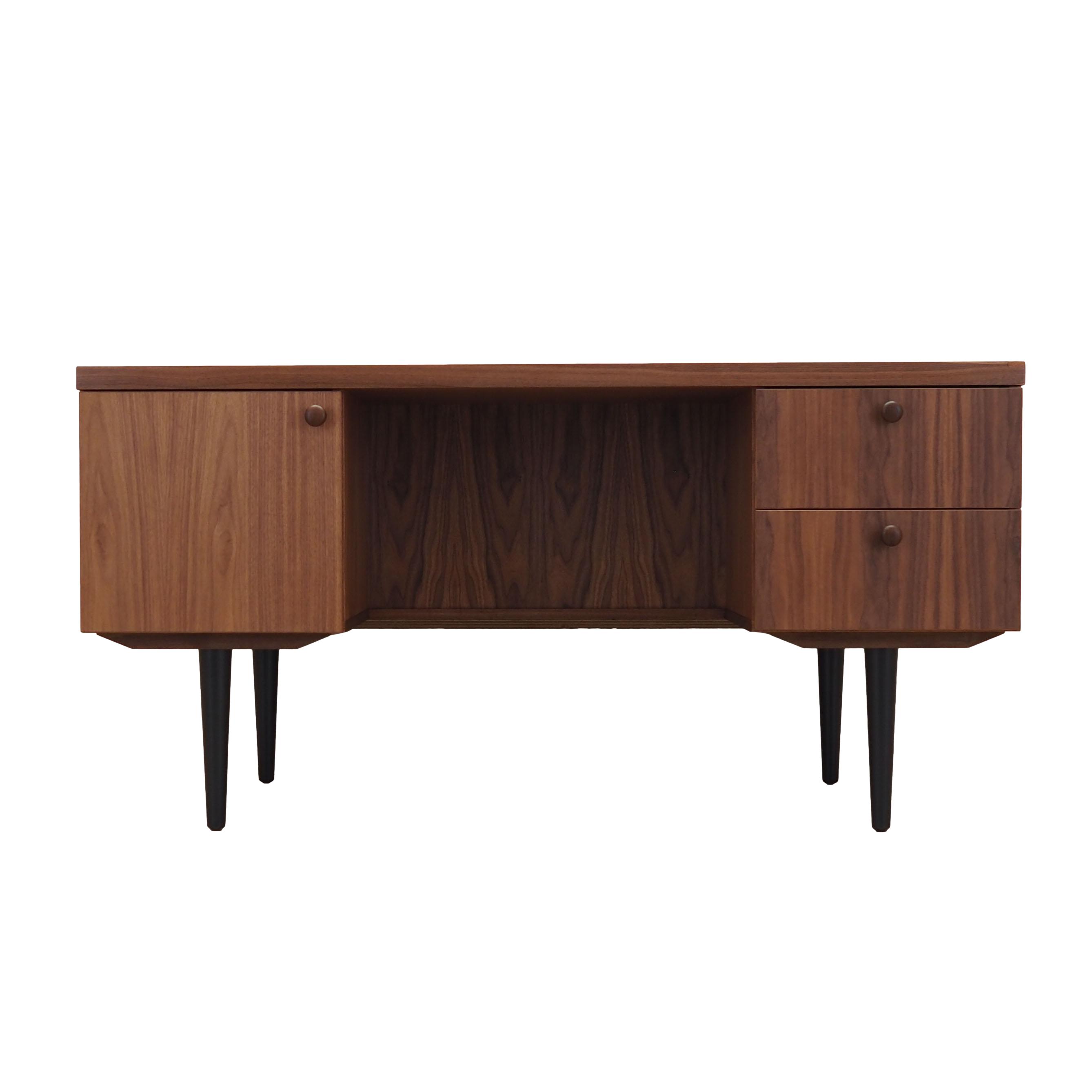 Walnut desk, Danish design, 1990s, production: Denmark