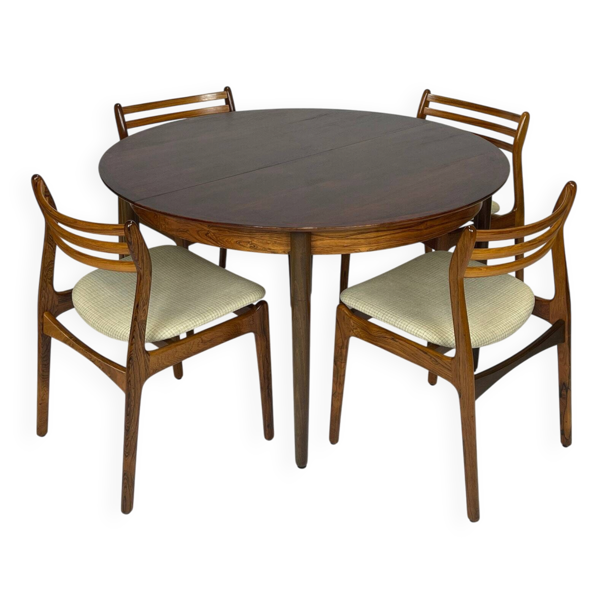 Table de salle à manger scandinave en palissandre année 60