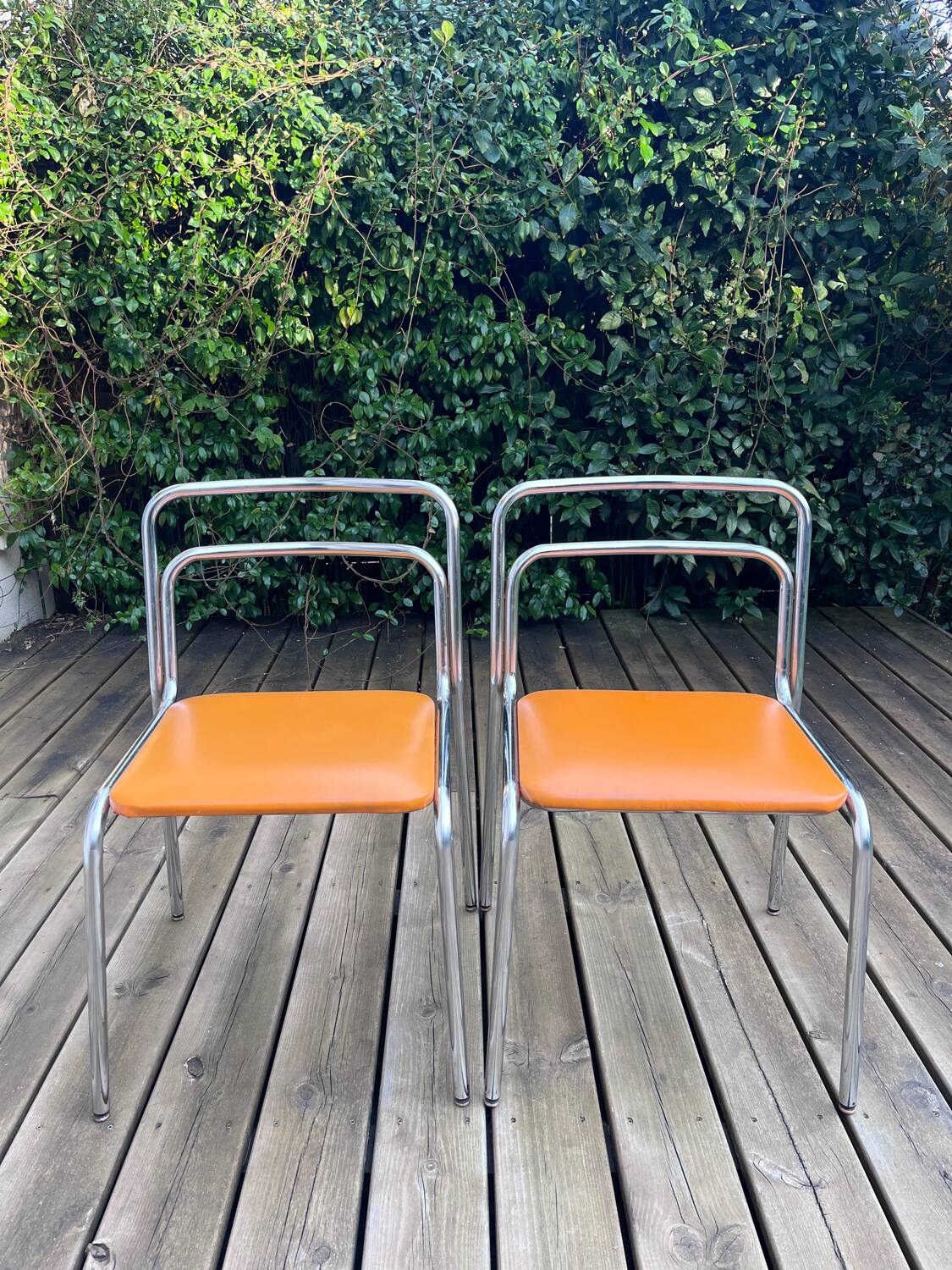 Paire de chaises vintage design Bauhaus - style Oryx