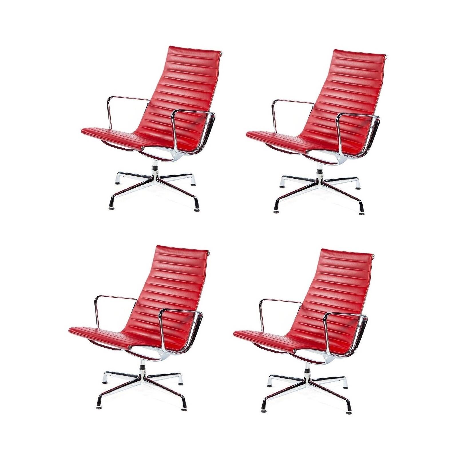 Swivel Lounge Chairs by Charles & Ray Eames for Vitra (Model EA116)