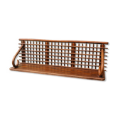Bent wood wall shelf