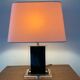 Belgo Chrom lamp in brass and lucite 70s