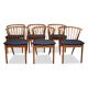 Vintage Danish design Helge Sibast nr.6 oak dining chairs