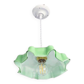 Vintage opaline pendant light