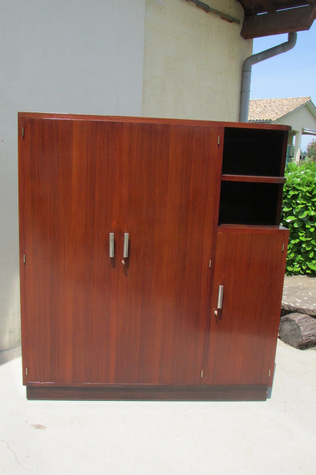 Art Deco wardrobe in rosewood, Leveilleyfrères