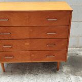 Vintage four-drawer chest of drawers circa 1960