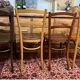 4 old bistro chairs