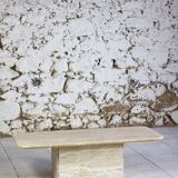 Italian travertine coffee table, 1980