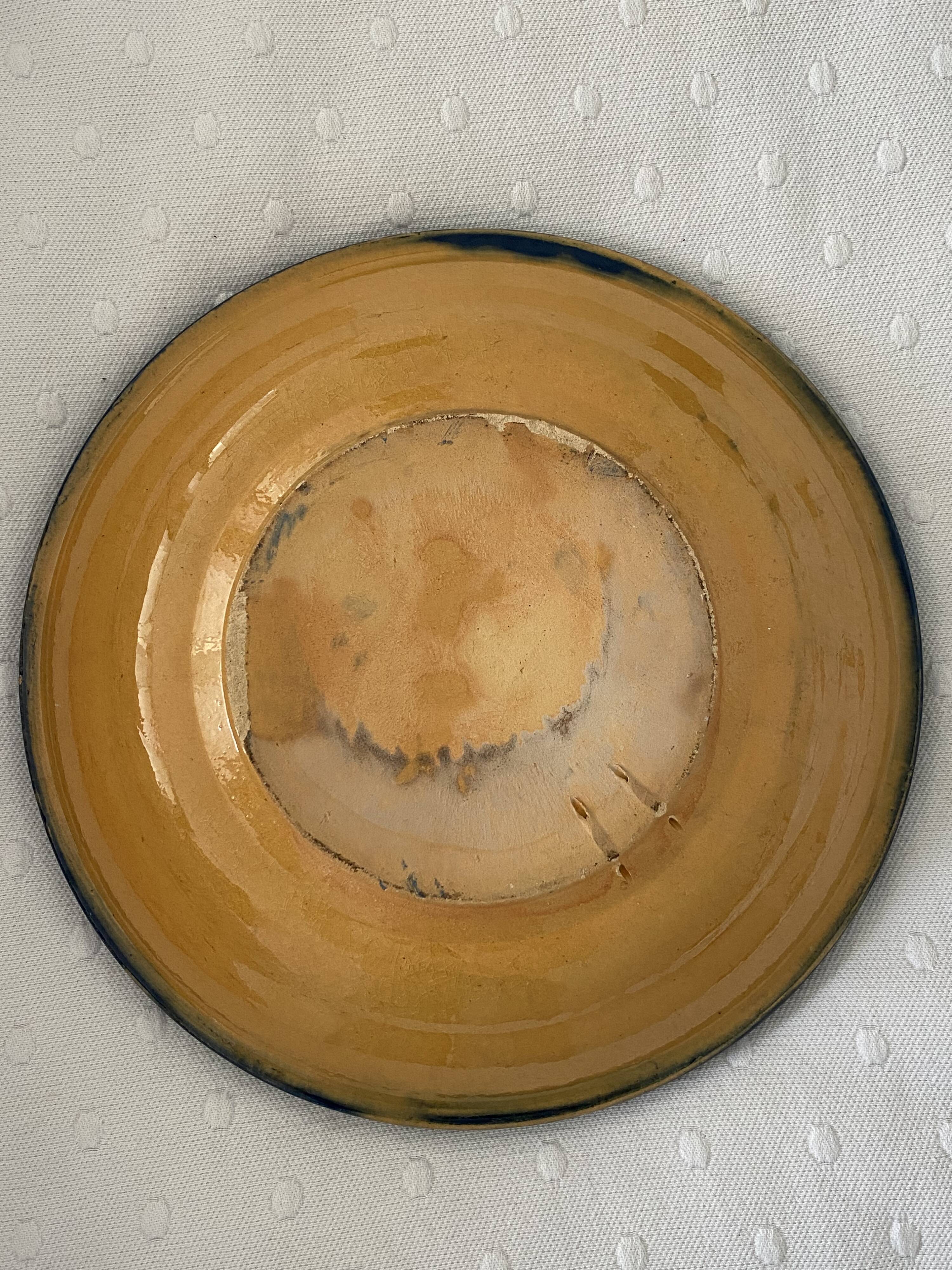 Andalusian dish in blue ceramic