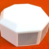 Large salad bowl. Opaline glass France.