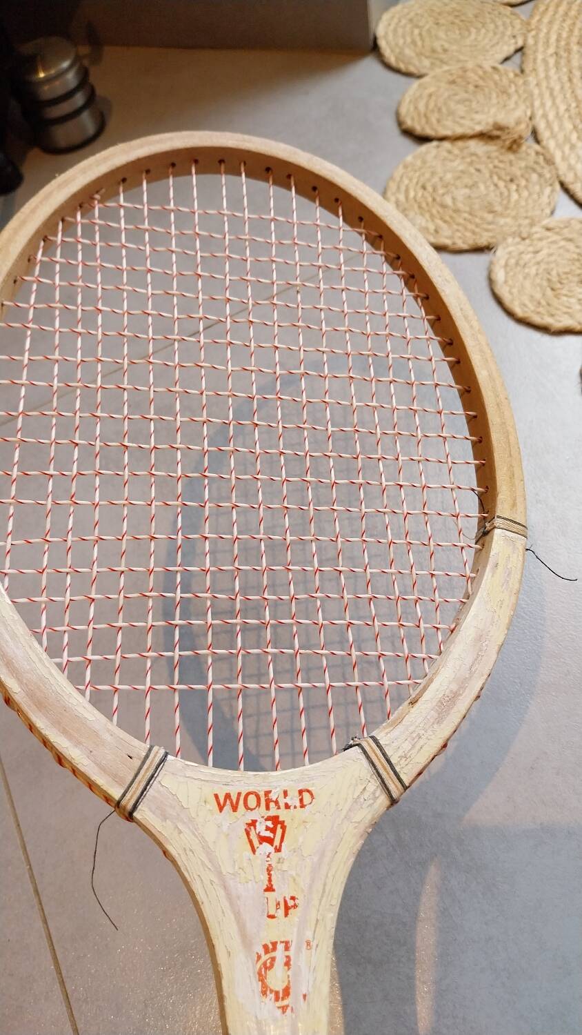 Old tennis racket