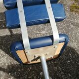 Set of 4 1970s hairdresser chairs in Space Age style.