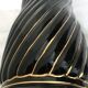 Black ceramic umbrella holder
