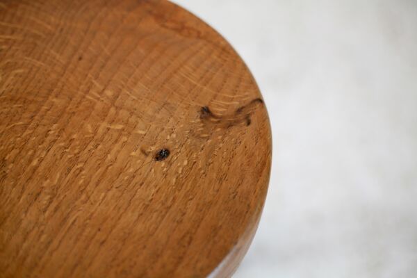 Tabouret tripode bois france, circa 1950