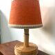 Vintage natural rattan lamp 60s