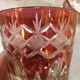 6 bohemian crystal whisky glasses