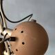 Brown ceiling light - Space Age fixture - vintage eyeball lamp