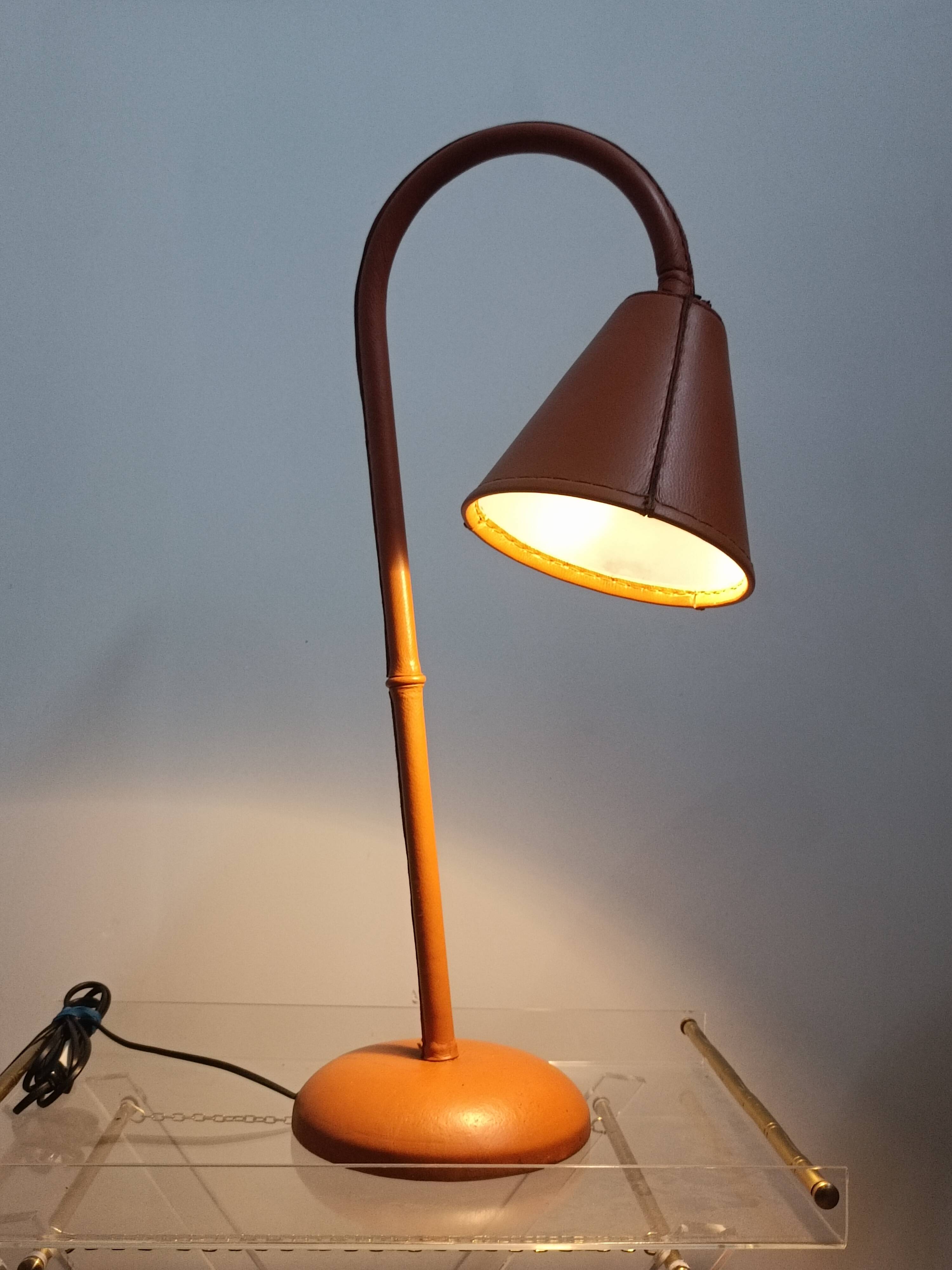 Table lamp by Jacques Adnet for Valenti 1960s