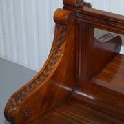 Victorian Double-Faced Carved Walnut Gallery Bench