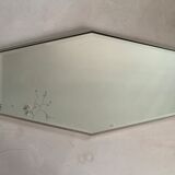 Art Deco beveled mirror 90x50cm