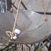Art Deco ceiling light in moulded glass