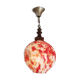 Suspension globe rouge Murano