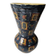 Large baluster vase in ceramic with vintage geometric patterns - pottery An