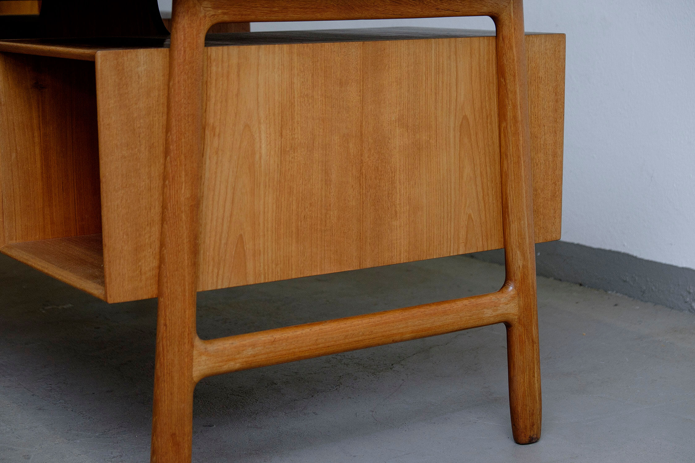 Model 75 teak desk by Omann Jun, 1960