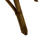 Ensemble vintage de 4 fauteuils club en rotin Rohe Noordwolde 1960