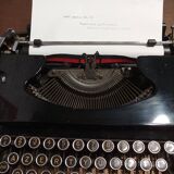 Typewriter from collection japy black 1940s/1950s