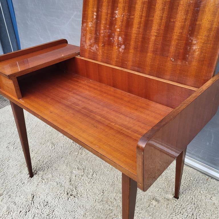 Scandinavian console dressing table desk with drop-down top