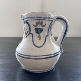 Blue floral decor pitcher