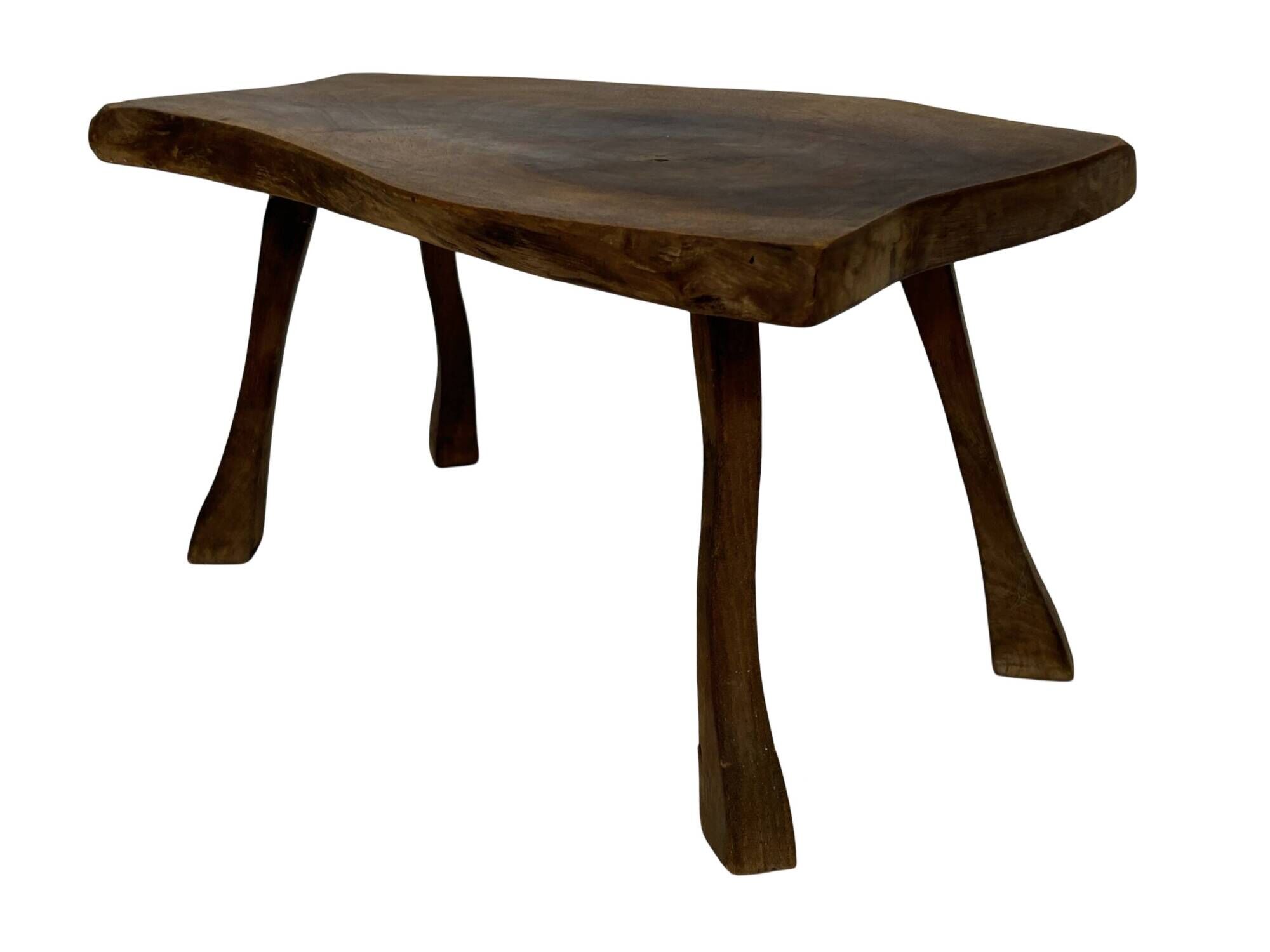 Vintage wooden side table natural design small table