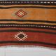 5x8 Kilim Striped Multicolor Kilim Rug,Oushak Handmade Area Rug,134x2145 Cm