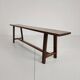 Pair of 19th century French rustic benches – solid oak