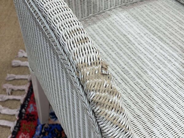 Paire de fauteuils lloyd loom par vincent sheppard - travail des années 2000