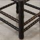 4 blackened wood spindle leg chairs attributed to Charles Dudouyt 1940