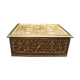 Golden brass cigar box manufactured by Erhard & Söhne around 1920