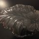 Flower pattern glass dish